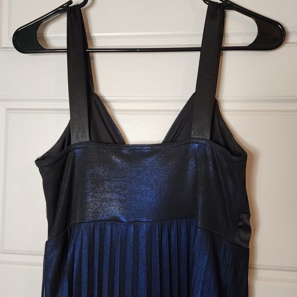 Vintage Womens Dress Medium Babydoll Y2K Mini Sheer Overlay Formal HOCO Bow - Picture 7 of 8